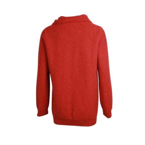 Loro Piana Baby Cashmere Double Breasted Cardigan Rust Size 40 - Picture 15 of 15